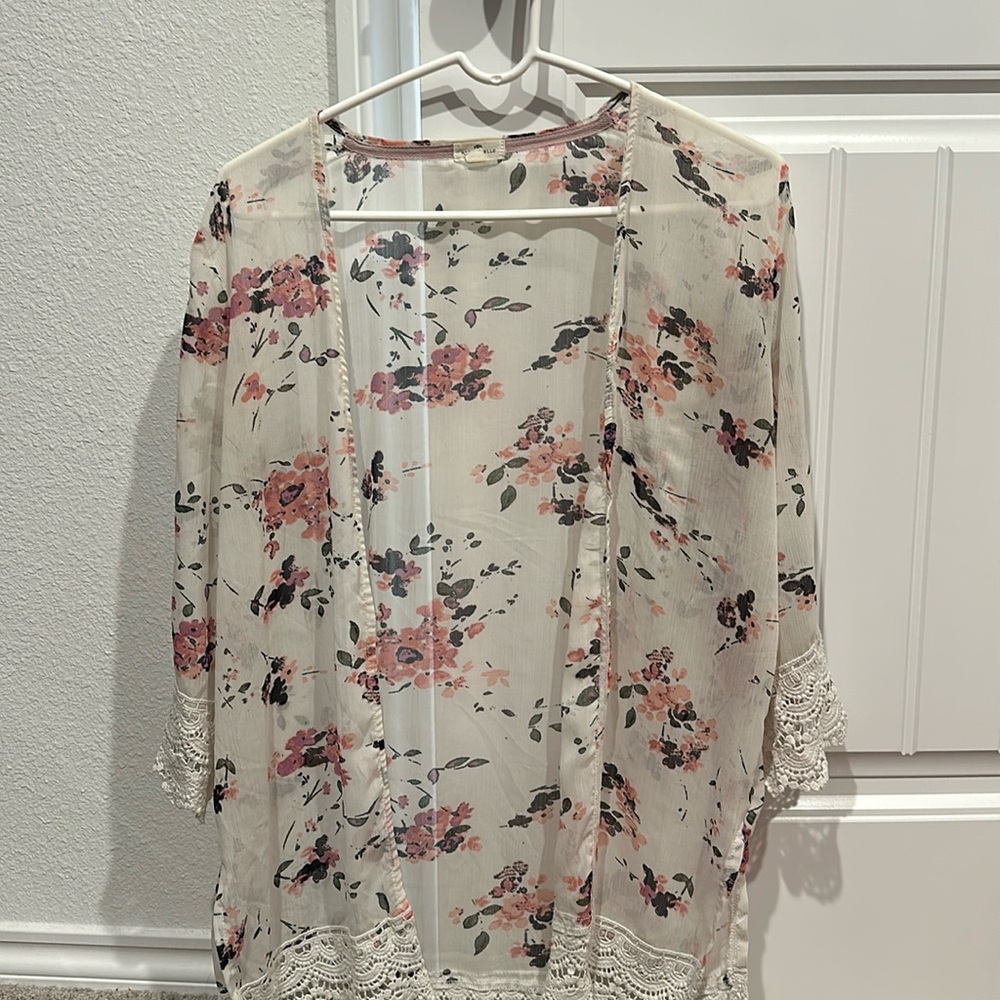 Beige kimono/Shaw